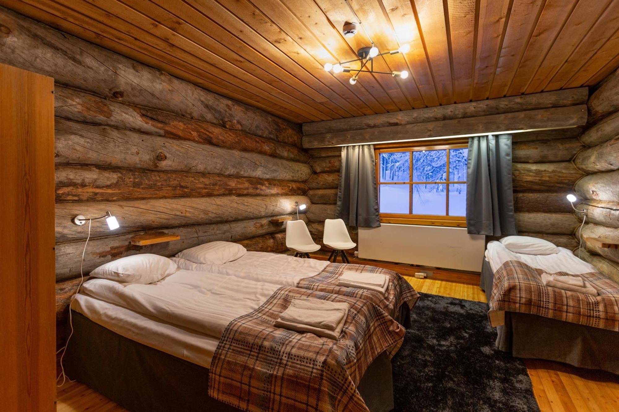 Kuukkeli Log Houses Aurora Resort Saariselkä Zimmer foto