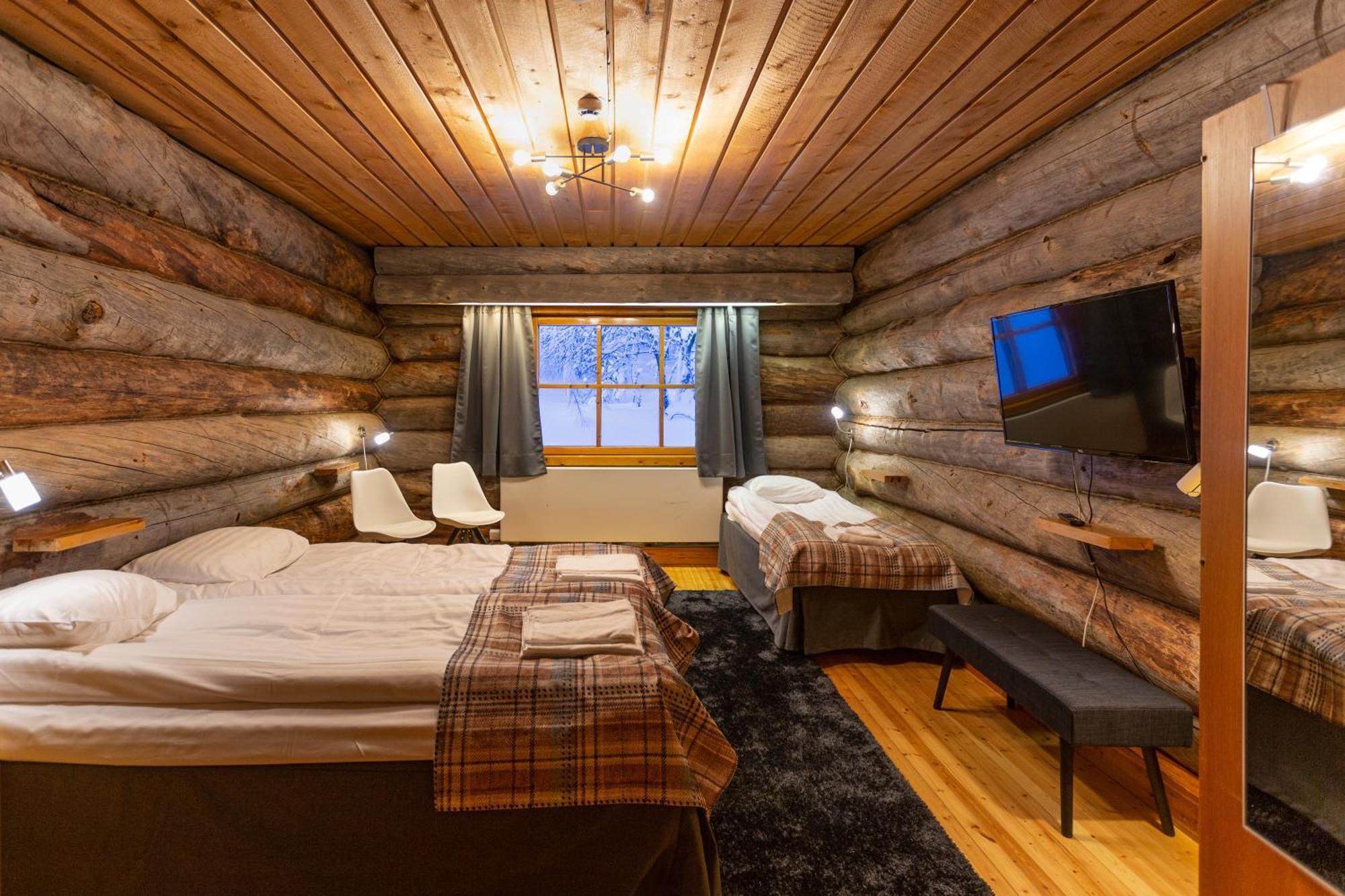 Kuukkeli Log Houses Aurora Resort Saariselkä Exterior foto