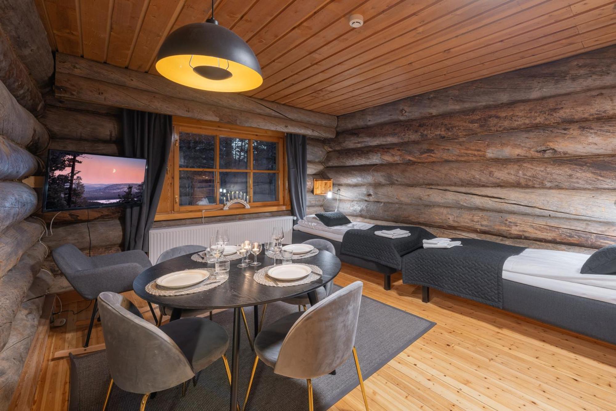 Kuukkeli Log Houses Aurora Resort Saariselkä Exterior foto